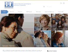 Tablet Screenshot of behavioraldiabetes.org